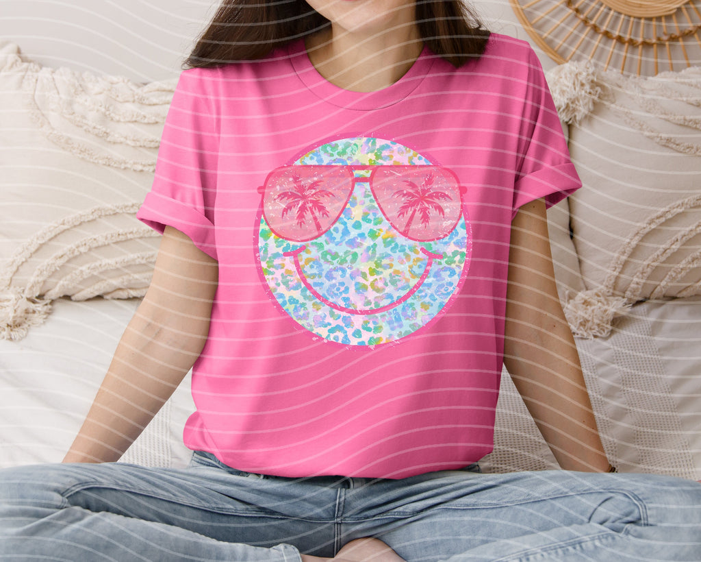 Beach Happy Face Graphic Tee product image 1