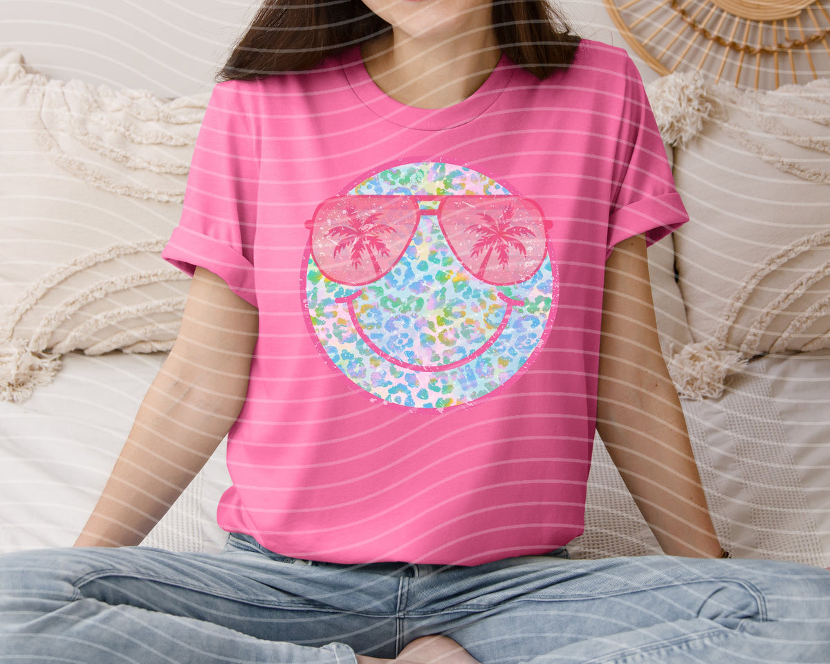Beach Happy Face Graphic Tee product image 1