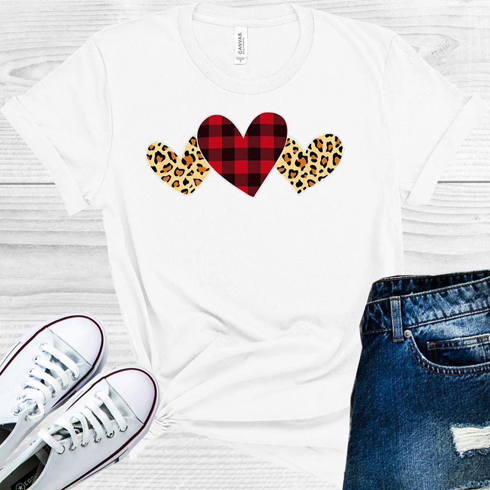 Buffalo Leopard Heart Trio Graphic Tee product image 1