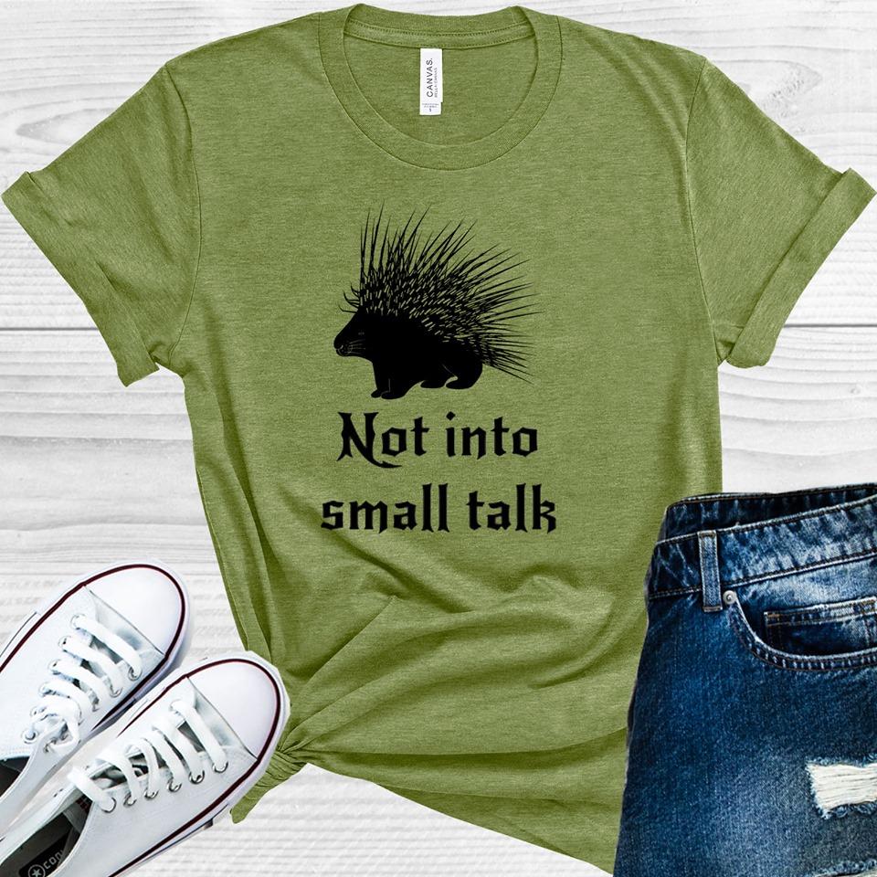 Not Into Small Talk Graphic Tee product image 1
