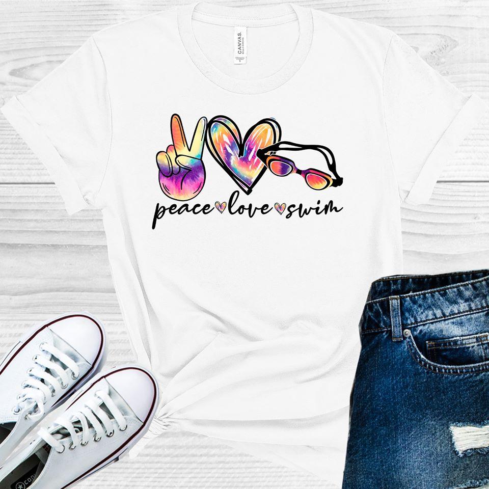 Peace Love Swim Graphic Tee product image 1