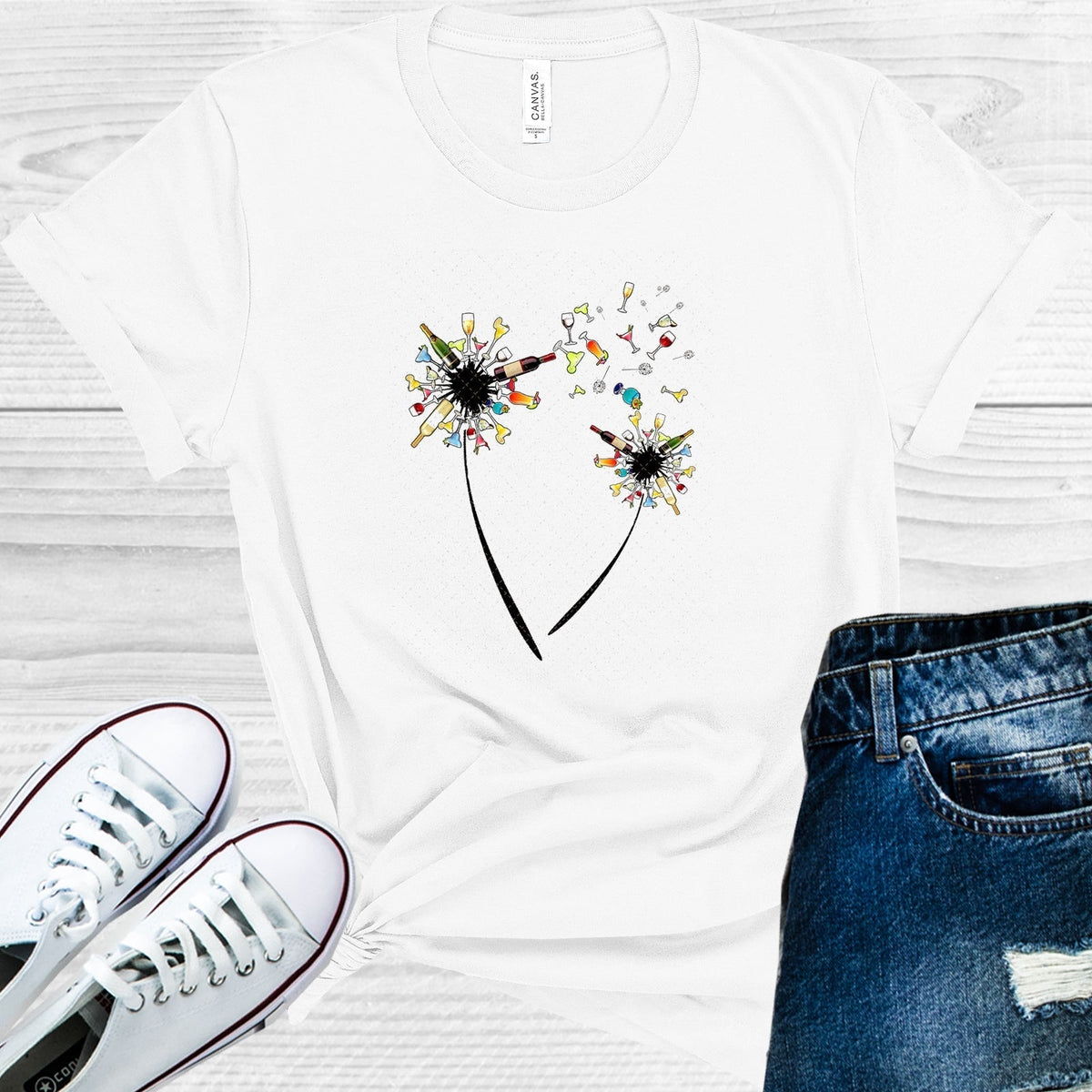 Wine Dandelion Graphic Tee product image 1