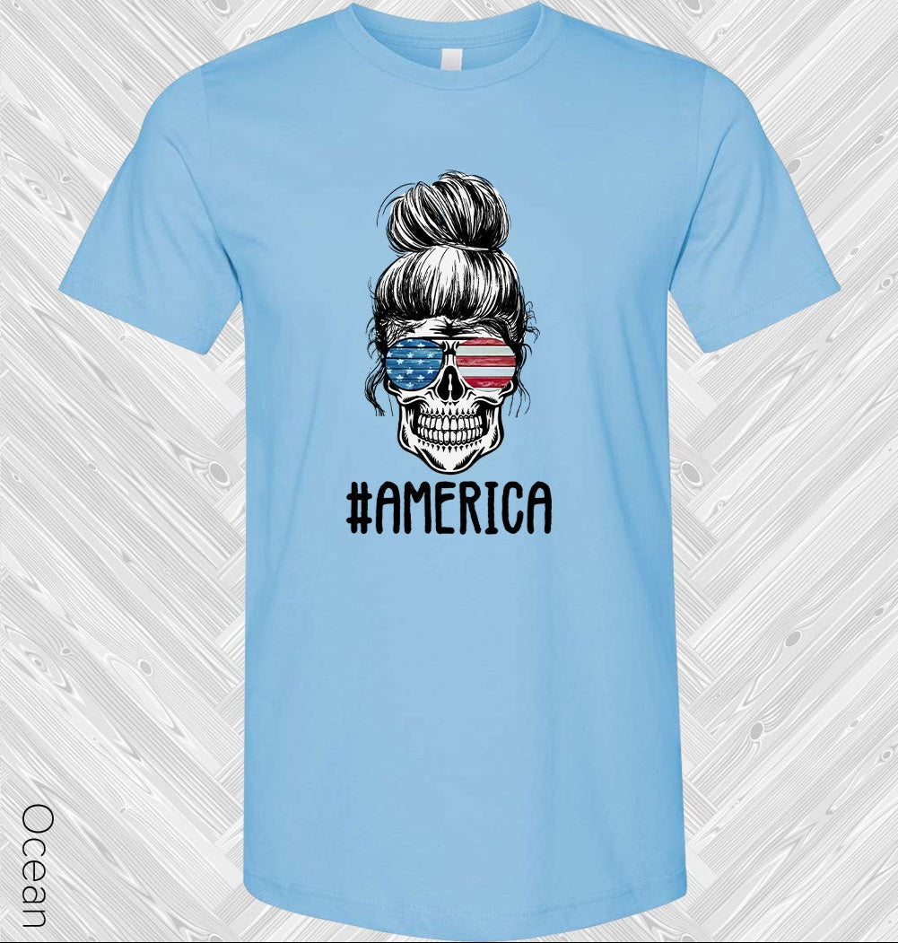 #America Skull Graphic Tee product image 1