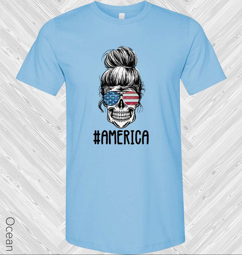#America Skull Graphic Tee product image 1