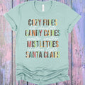 Cozy Fires Hot Chocolate Candy Canes Graphic Tee product image 1