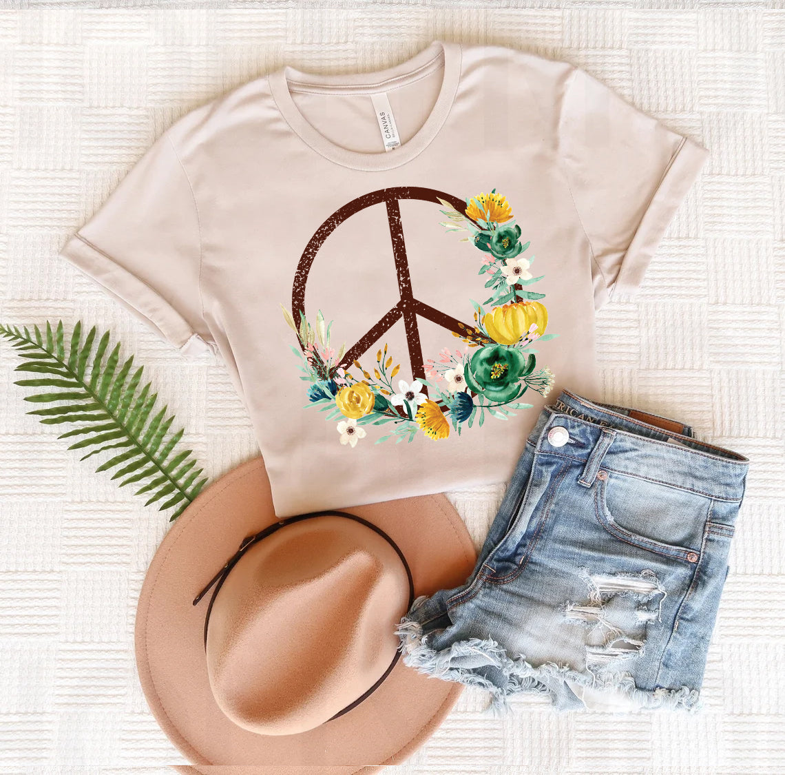 Floral Peace Graphic Tee product image 1