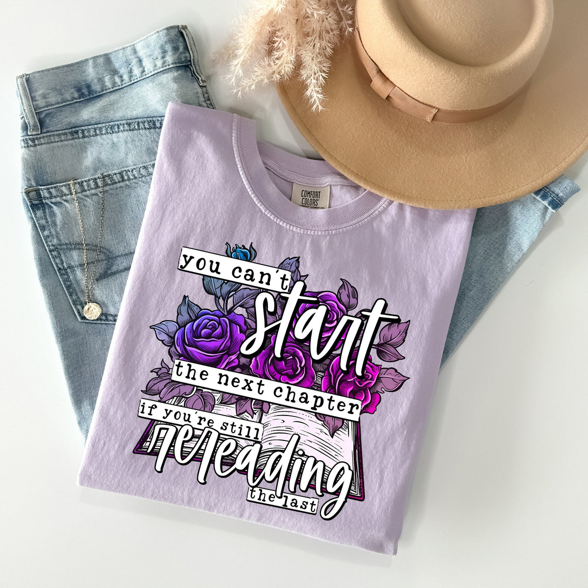 You Can't Start the Next Chapter Graphic Tee product image 1