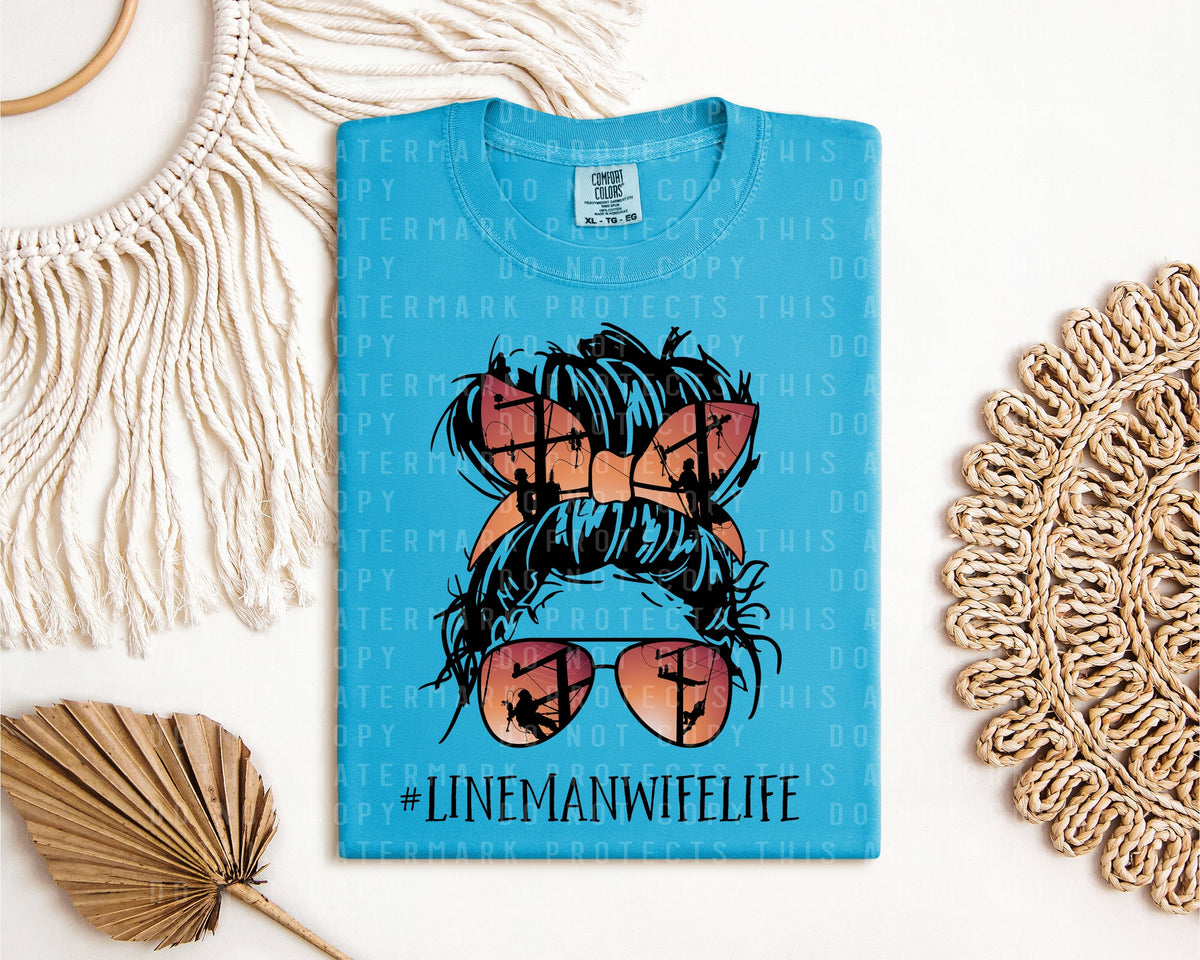Lineman Wife Life #lifemanwifelife Graphic Tee product image 1