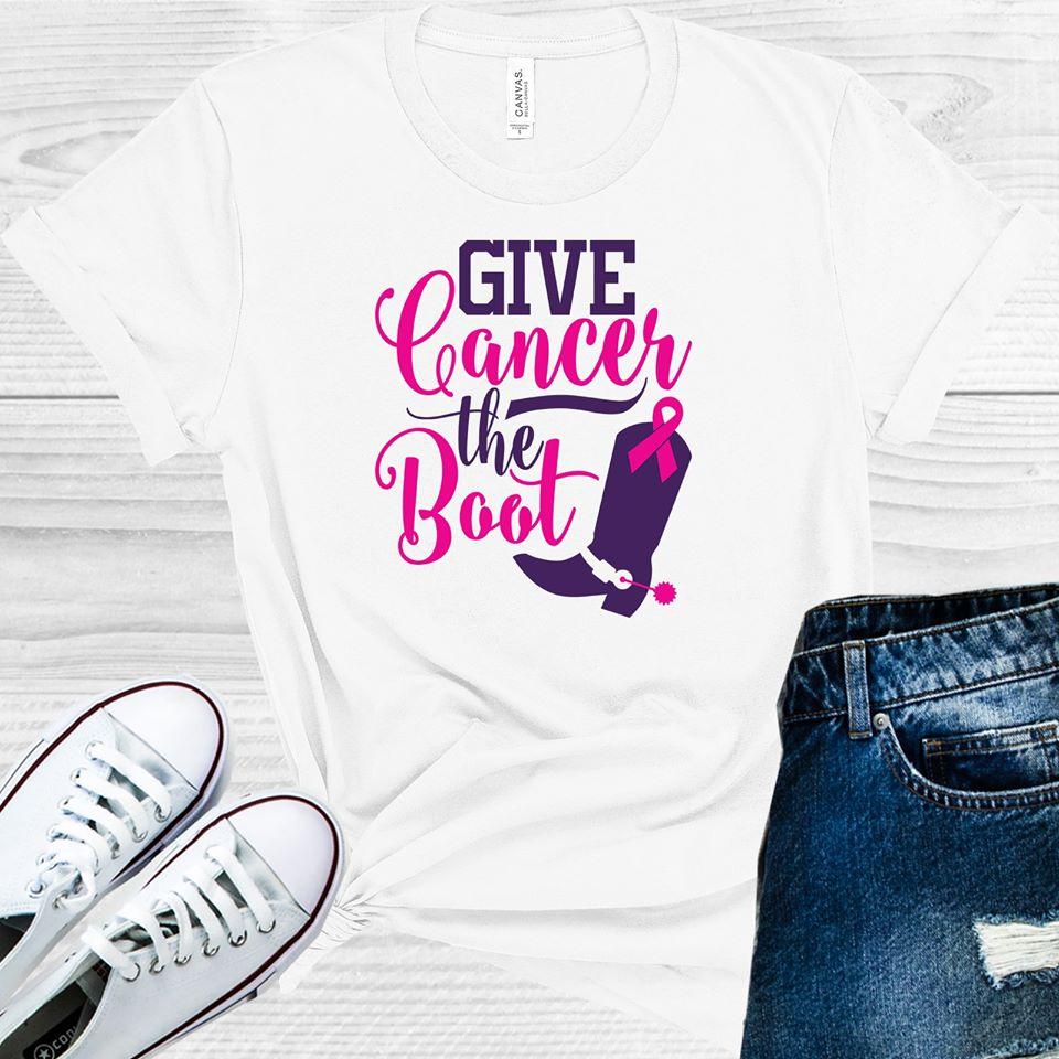 Give Cancer the Boot Graphic Tee product image 1