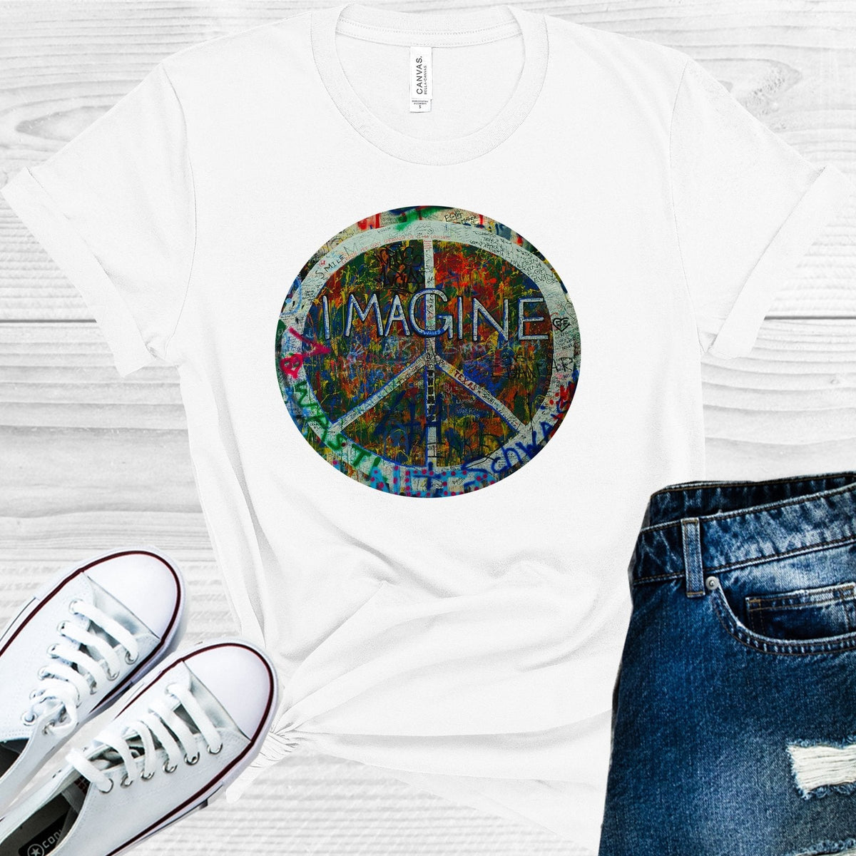 Imagine Wall Graphic Tee product image 1