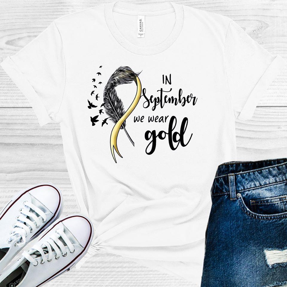 In September We Wear Gold Graphic Tee product image 1
