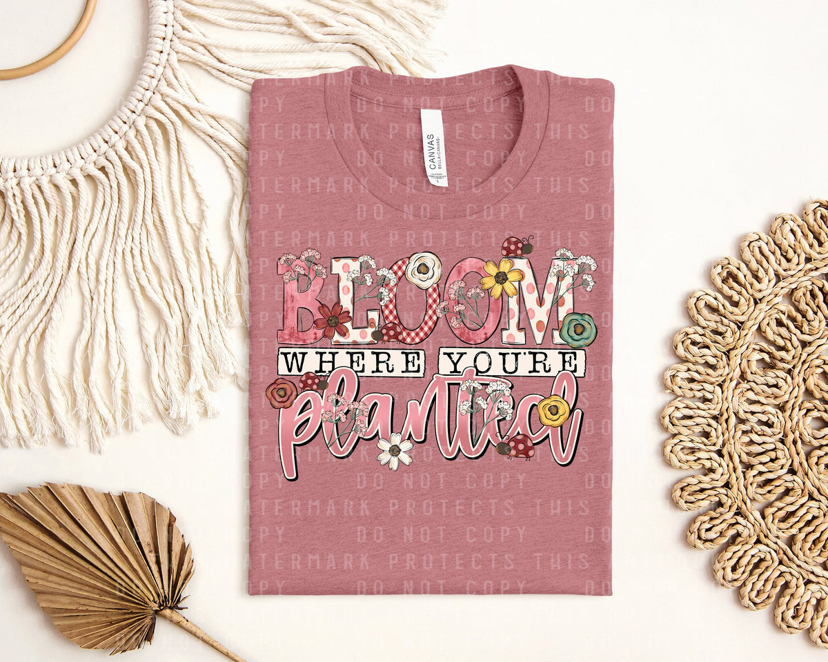 Bloom Where You are Planted Graphic Tee product image 1