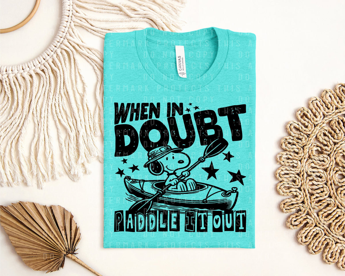 When in Doubt Paddle it Out Graphic Tee product image 1