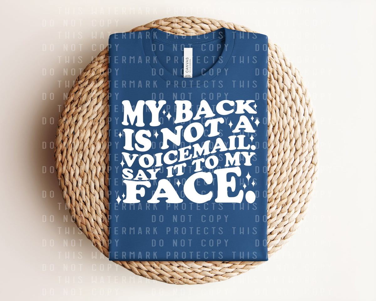 My Back is Not a Voicemail Graphic Tee product image 1