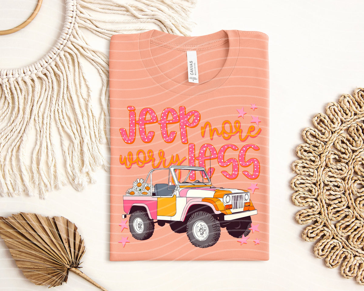 Drive More Worry Less Graphic Tee product image 1