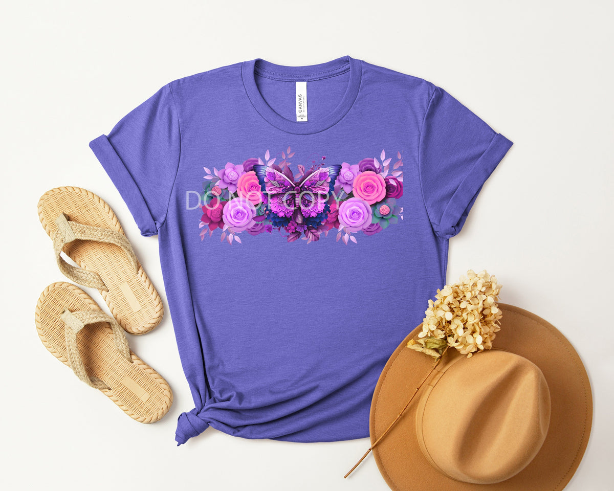 Floral Butterfly Band Graphic Tee product image 1