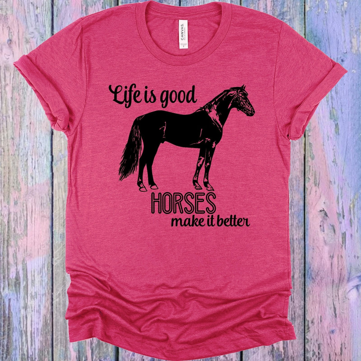 Life is Good Horses Make it Better Graphic Tee product image 1
