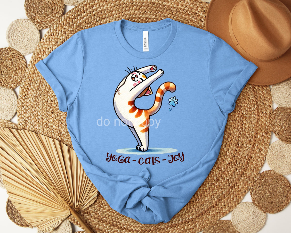 Yoga Cats Joy Graphic Tee product image 1