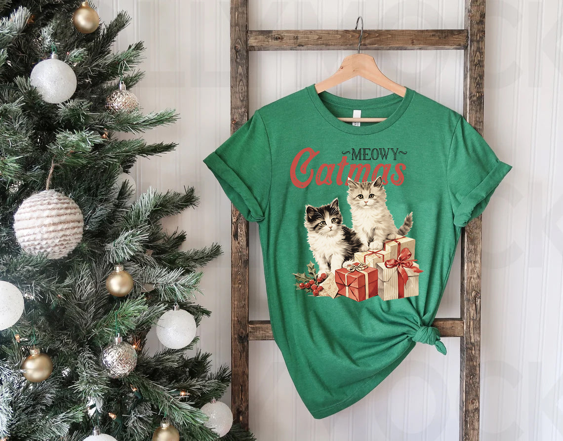 Meowy Catmas Graphic Tee product image 1