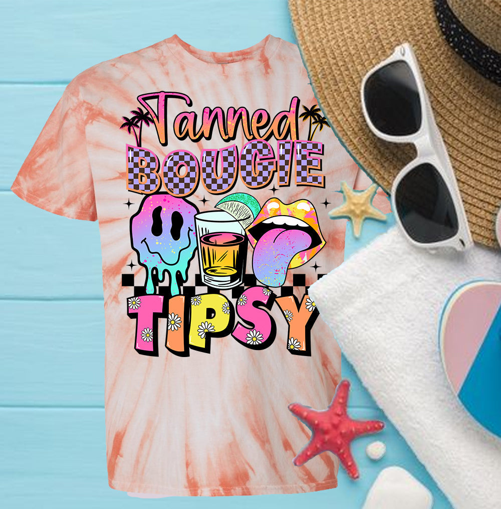 Tanned Bougie Tipsy Graphic Tee product image 1