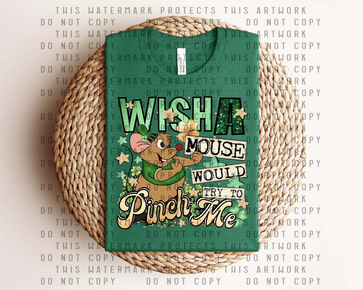 Wish a Mouse Would Try to Pinch Me Graphic Tee product image 1