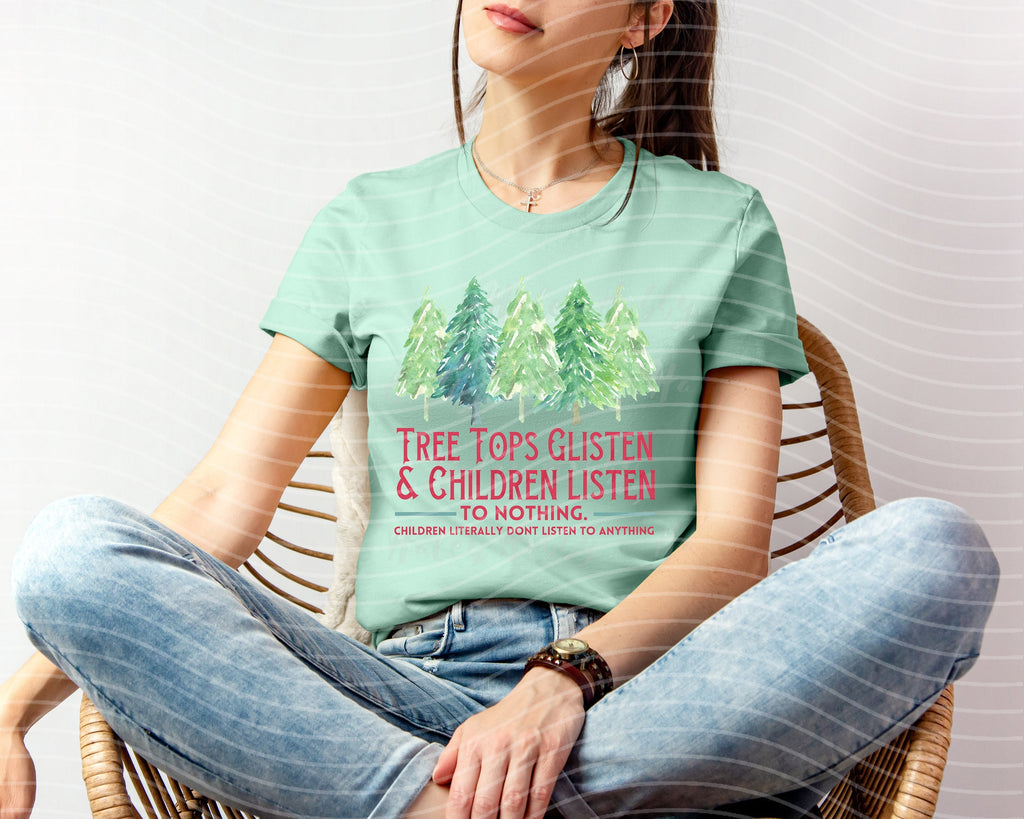 Tree Tops Glisten & Children Listen Graphic Tee product image 1