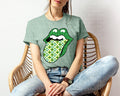 Shamrock Tongue St. Patrick's Day Graphic Tee product image 1