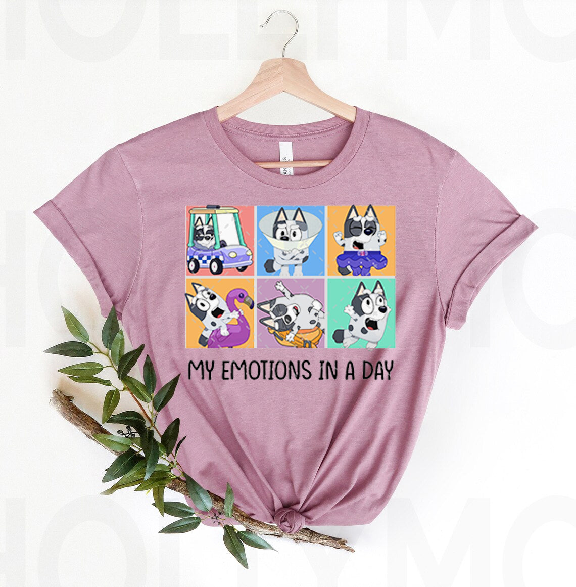 Bluey My Emotions in a Day Graphic Tee product image 1