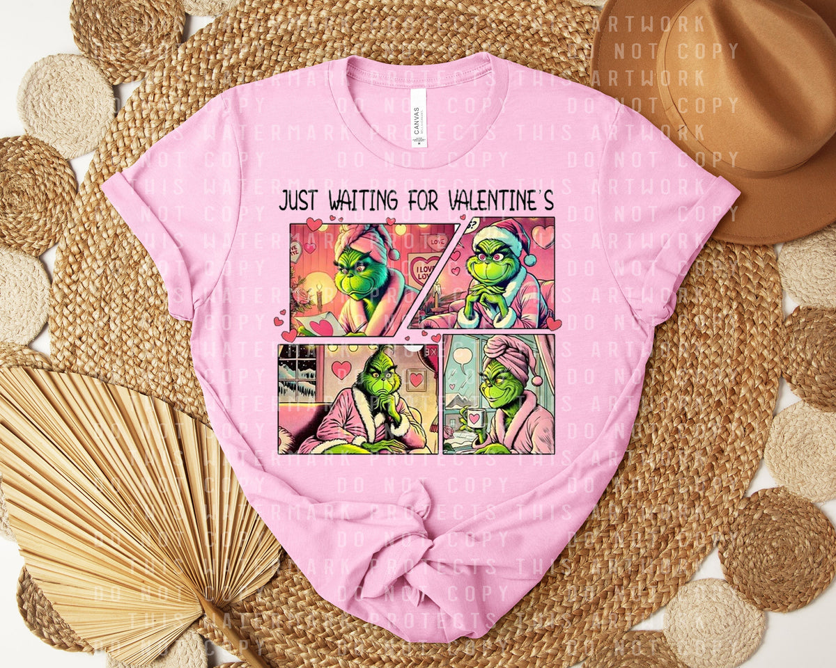 Just Waiting for Valentine's Graphic Tee product image 1