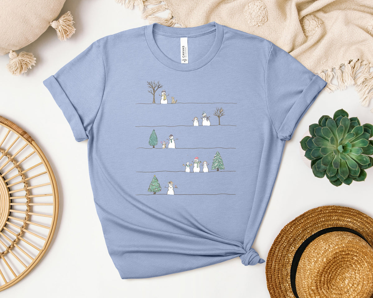 Snowmen Scene Graphic Tee product image 1