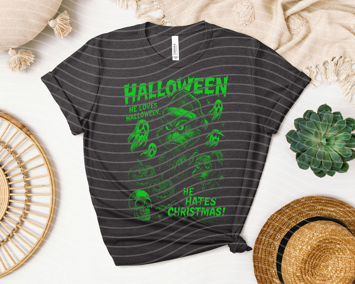 He Hates Christmas Graphic Tee product image 1