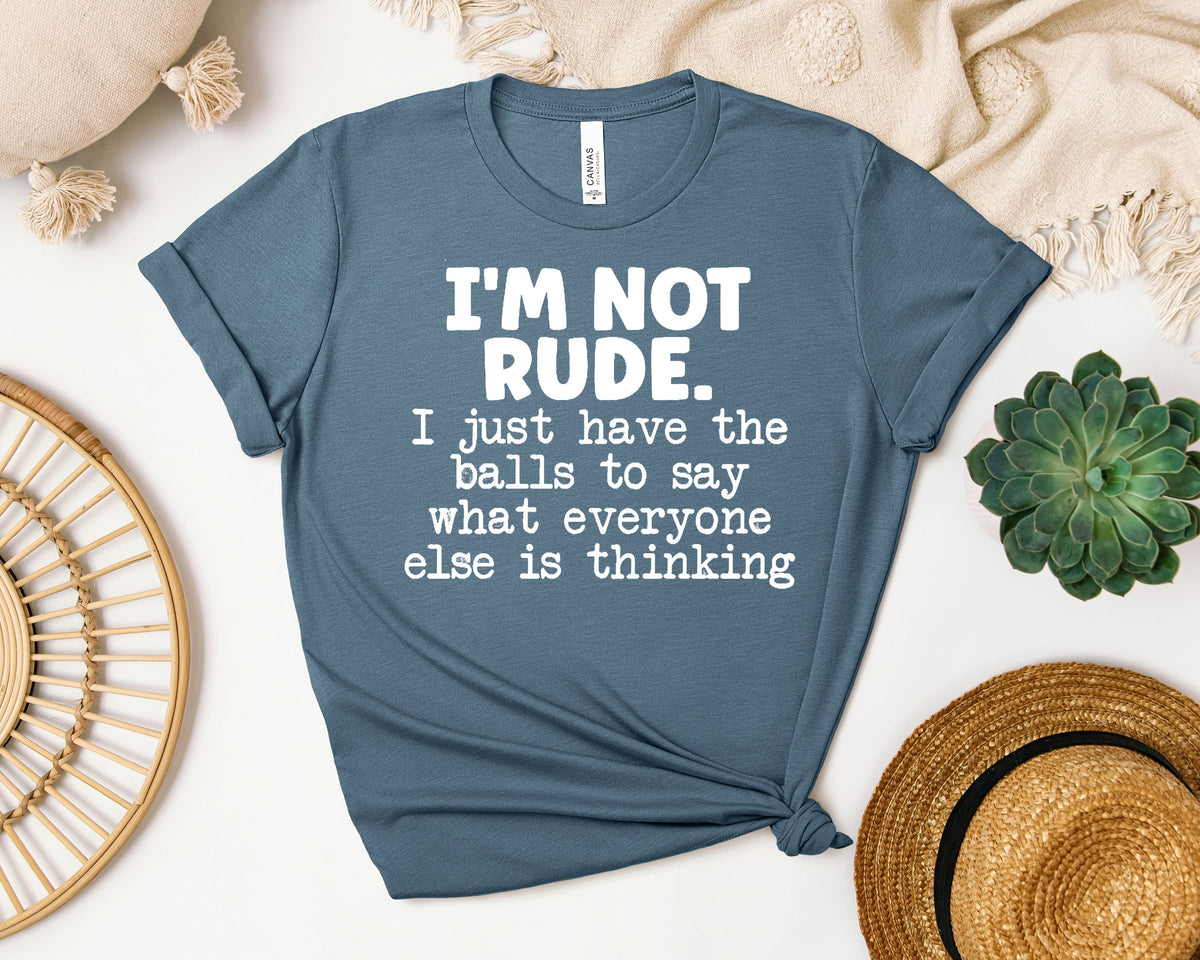 I'm Not Rude Graphic Tee product image 1
