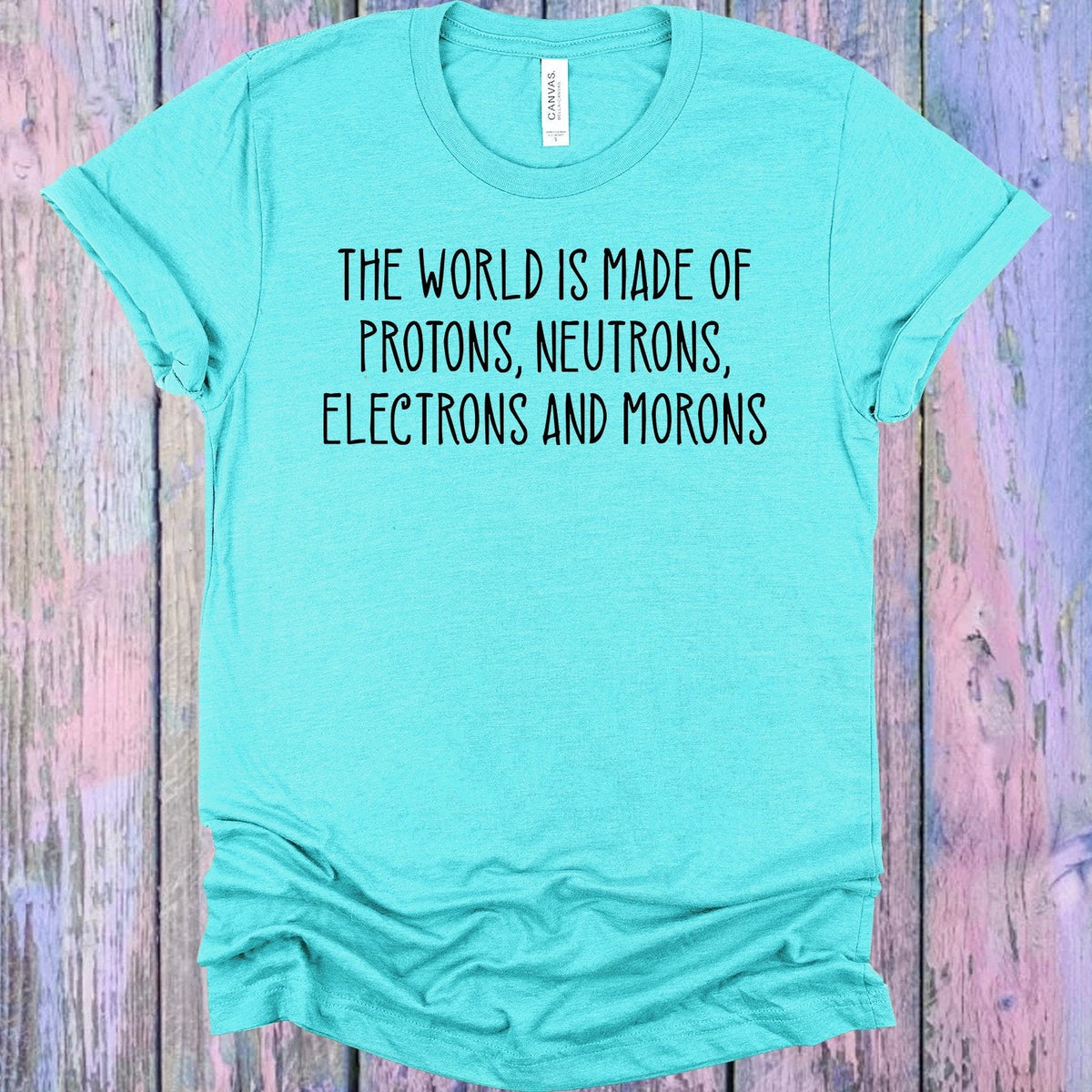 The World is Made of Protons Neutrons Electrons and Morons product image 1