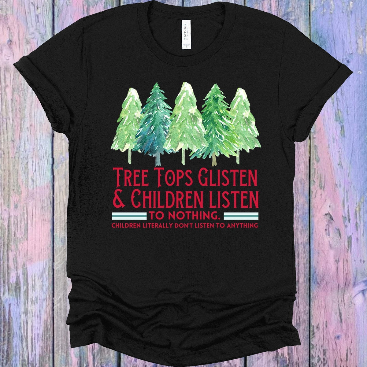 Tree Tops Glisten & Children Listen Graphic Tee product image 2