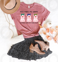 Pigs Make Me Happy Humans My Head Hurt Graphic Tee product image 1