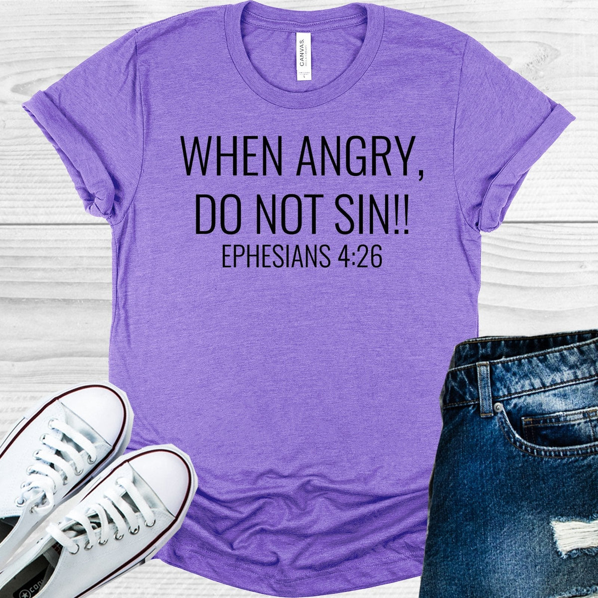 When Angry Do Not Sin Graphic Tee product image 1